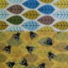 Irish Beeswax Wraps - Lunch Pack - Green leaves & yellow bees