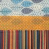 Irish Beeswax Wraps - Mini Wrap - Trio, Stripes, Blue leaves & Yellow Dots