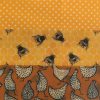 Irish Beeswax Wraps - Maxi Wrap - Trio, Maxi Trio - Chickens & bees