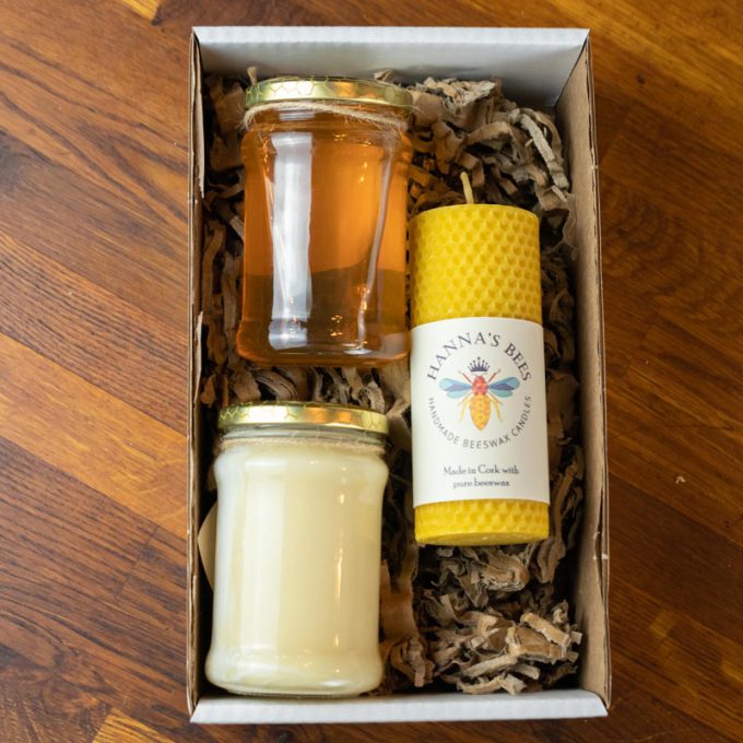 Honey & Candle Gift Set