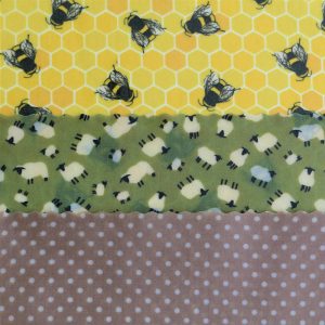 Yellow Bees, Sheep & Brown Dots