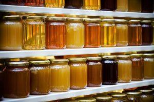 Honey Jars different botanical origin